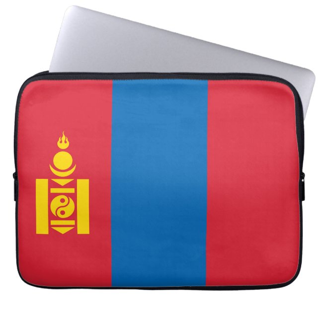 Mongolia flagga laptop fodral (Framsidan)