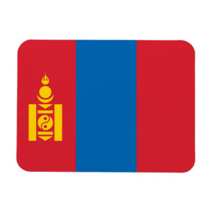 Mongolia Flagga Magnet