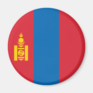 Mongolia Flagga Magnet