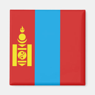 Mongolia Flagga Magnet
