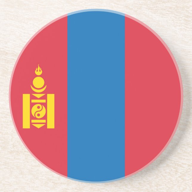 Mongolia flagga underlägg (Framsidan)