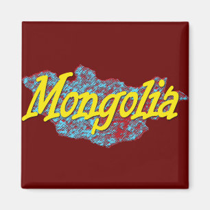 Mongolia karta magnet
