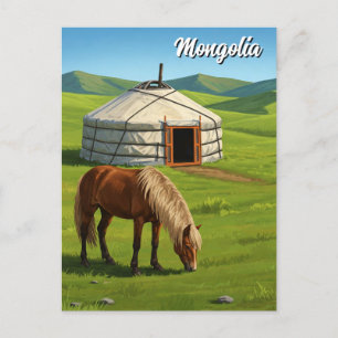 Mongolia Travel Vykort