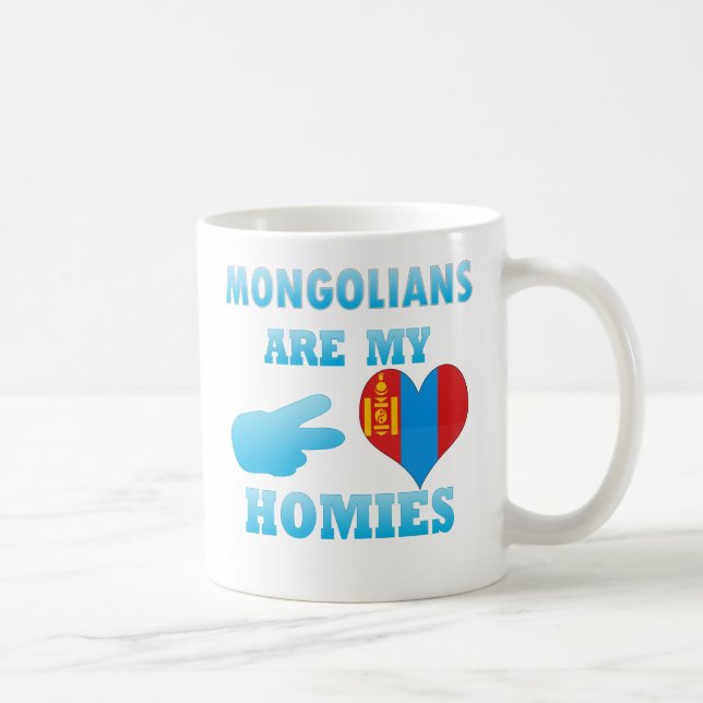 Mongolians är min Homies Kaffemugg (Höger)