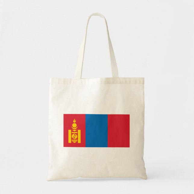 Mongolias flagga tygkasse (Framsidan)