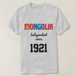 Mongoliet Flagga Independence Firande T Shirt