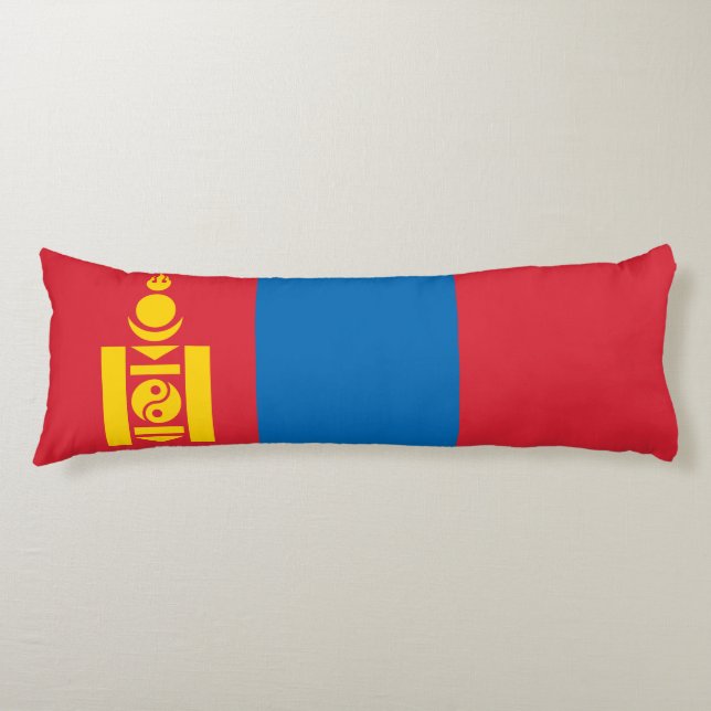 Mongoliet flagga kroppskudde (Framsidan)