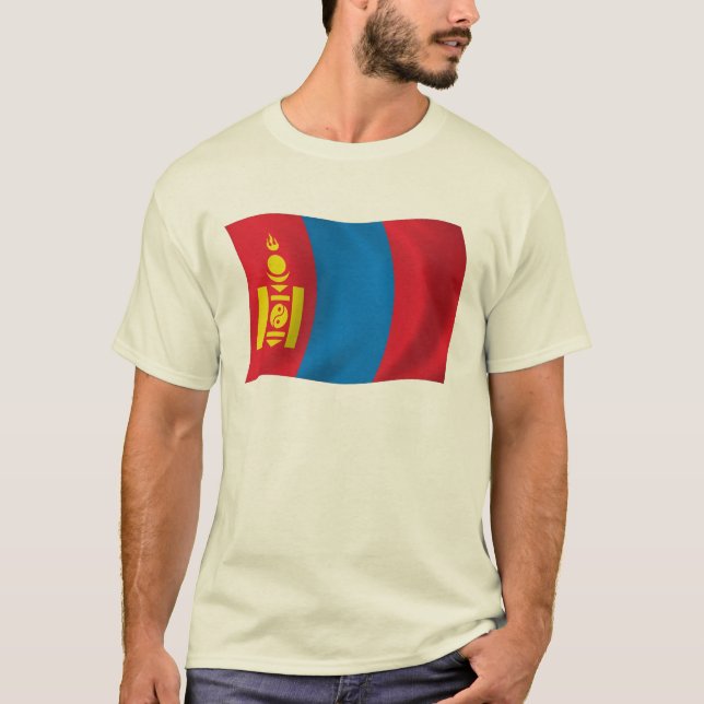 Mongoliet Flagga Tröja (Framsida)