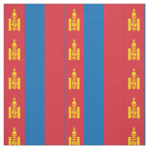 Mongoliet flagga tyg