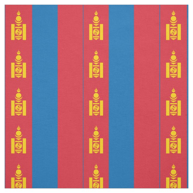 Mongoliet flagga tyg (Provkarta)