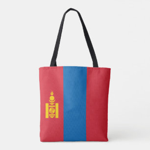 Mongoliet flagga tygkasse