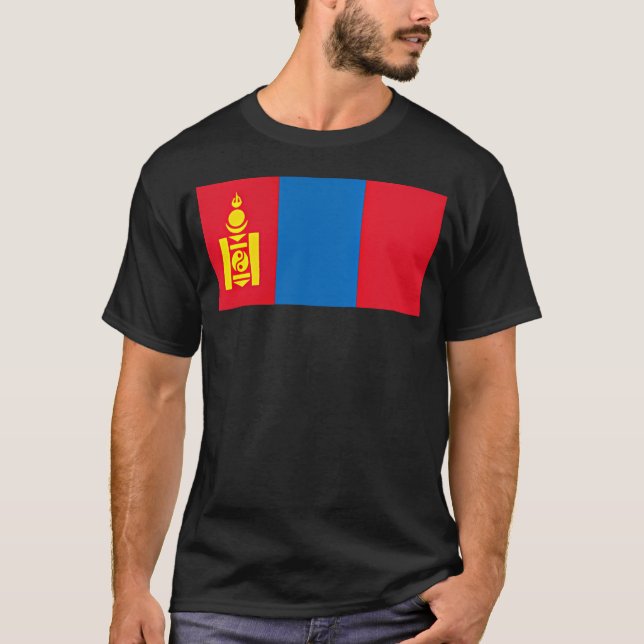 Mongoliet Flagga Ulaanbaatar Mongol T Shirt (Framsida)
