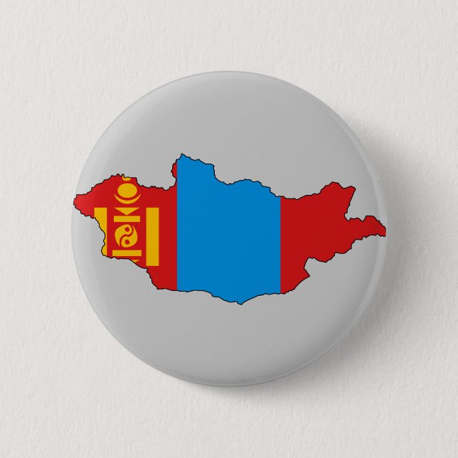 Mongoliet flaggakarta knapp (Framsida)
