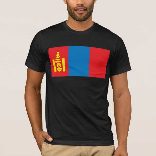 Mongoliet flaggaT-tröja Tee (Framsida)