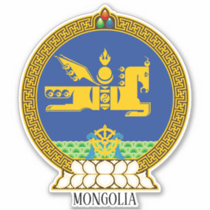 Mongoliet Jackar Arm Patriotic Klistermärken