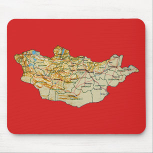 Mongoliet karta Mousepad Musmatta