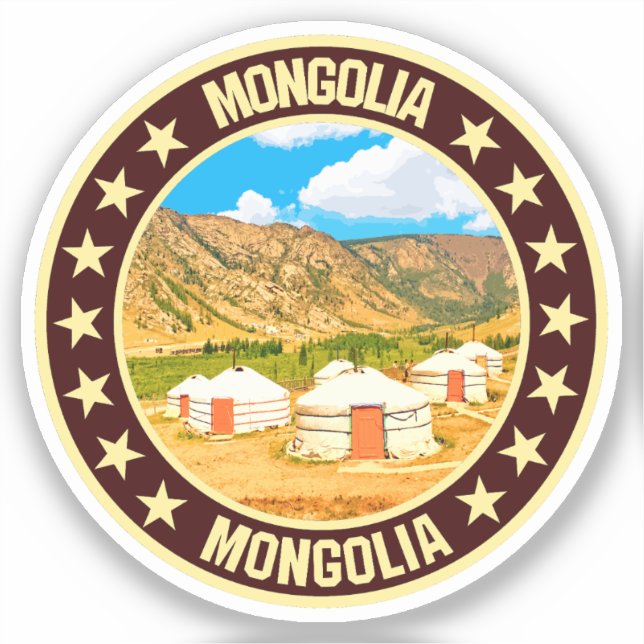 Mongoliet Klistermärken (Framsida)