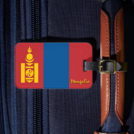 Mongoliet Luggage Tags, patriotisk mongolisk Flagg Bagagebricka
