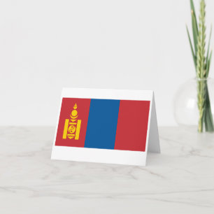 Mongoliet (Mongoliet)-Flagga Kort