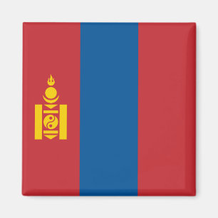 Mongoliet (Mongoliet)-Flagga Magnet
