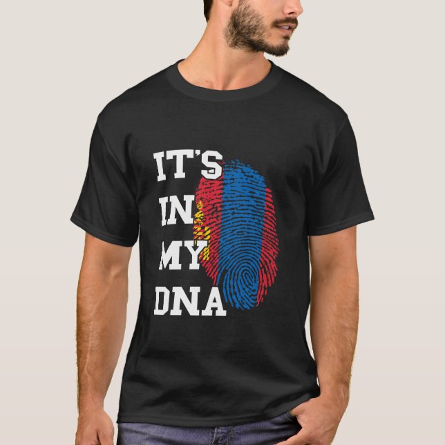 Mongoliet Mongoliska Rötter Det Är I Min DNA Mongo T Shirt (Framsida)