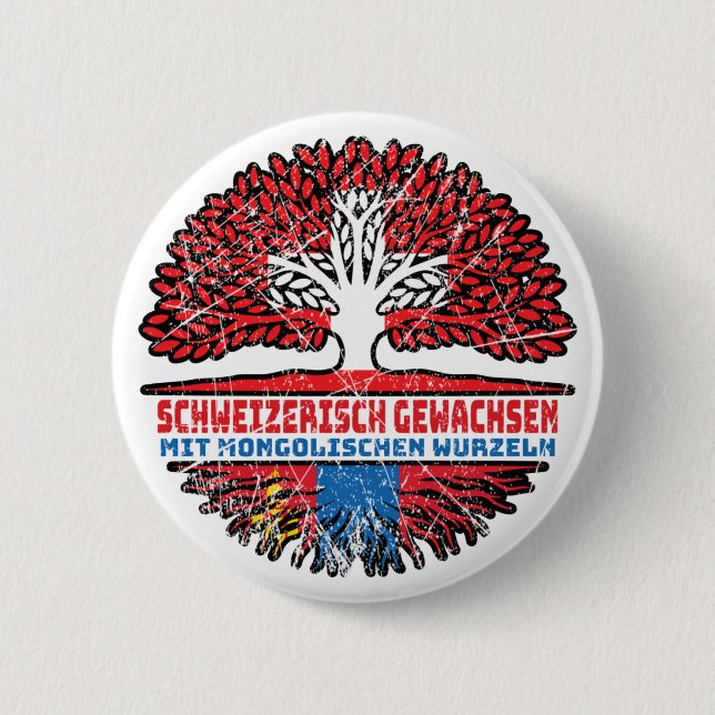 Mongoliet Mongoliska Schweiz Schweiz Träd Rot Knapp (Framsida)