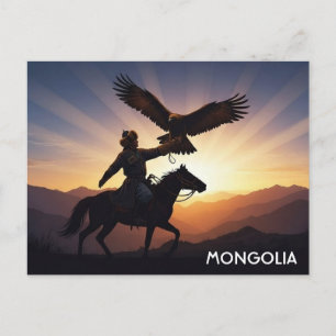 Mongoliet örnjägare vykort