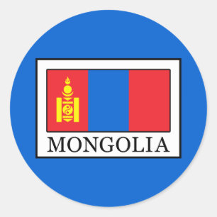 Mongoliet Runt Klistermärke