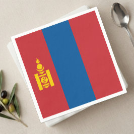 Mongoliet Servetter, mongolisk flagg fest / sport  Pappersservett
