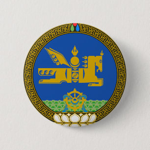 Mongoliet statlig Emblem Knapp