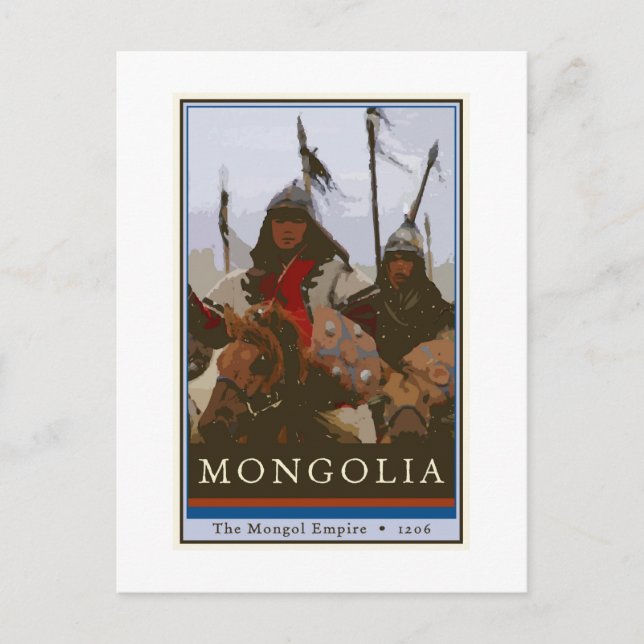 Mongoliet Vykort (Framsida)