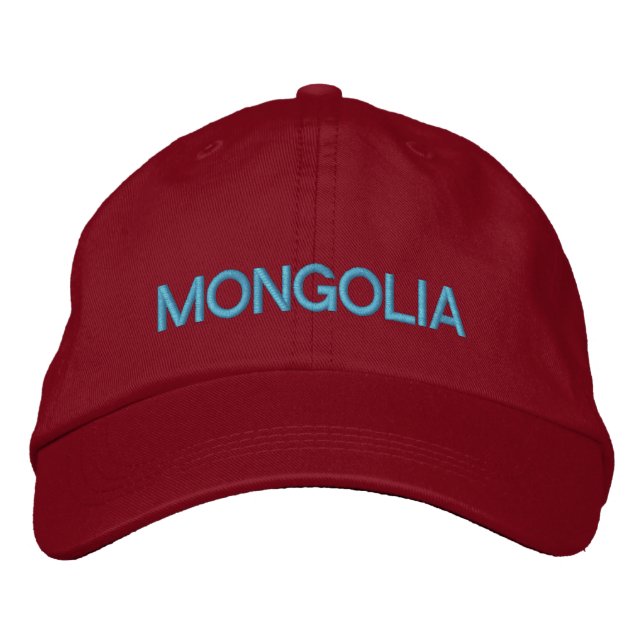 Mongoliets justerbara baseball-hatt broderad keps (Framsida)
