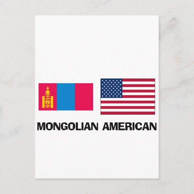Mongolisk amerikansk vykort (Framsida)