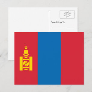 Mongolisk flagga, Flagga för Mongoliet Vykort