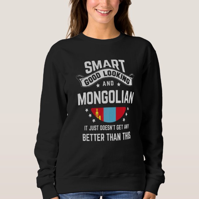 Mongolisk flagga Ursprungsstolthet  Mongoliet Mong T Shirt (Framsida)