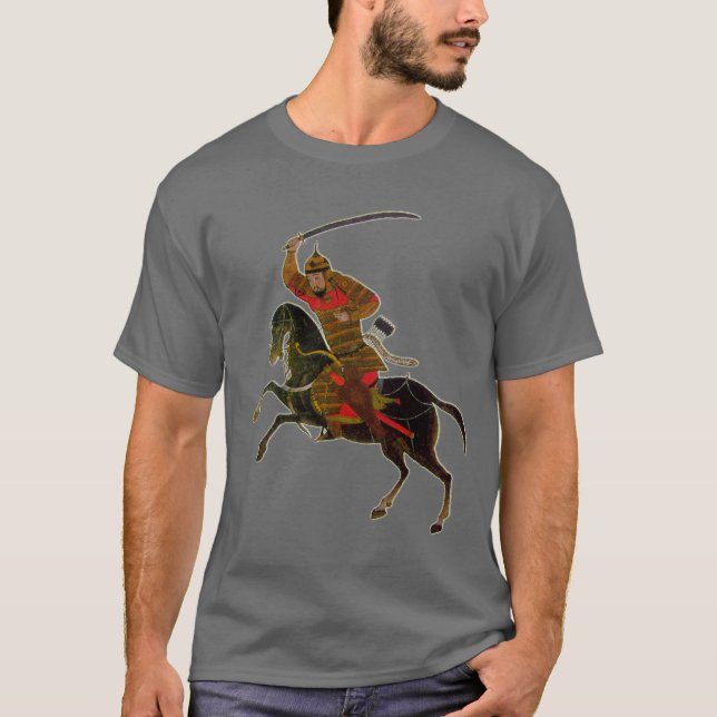 Mongolisk ryttare t-shirt (Framsida)