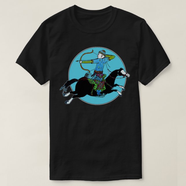 Mongolisk Warrior T Shirt (Design framsida)