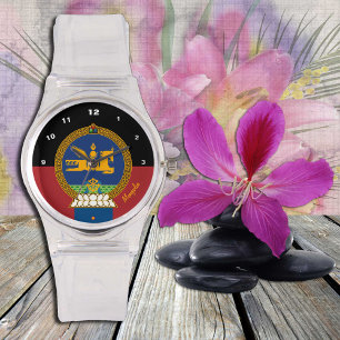 Mongoliska Flagga Watch, LD, Mongoliet mode/sport Armbandsur