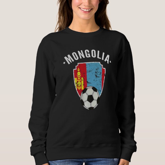 Mongoliska fotbollsmongoliska mongoliska mongolisk t shirt (Framsida)
