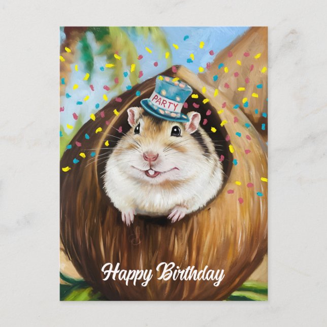 Mongoliska Gerbil i kokoshuset Vykort (Framsida)