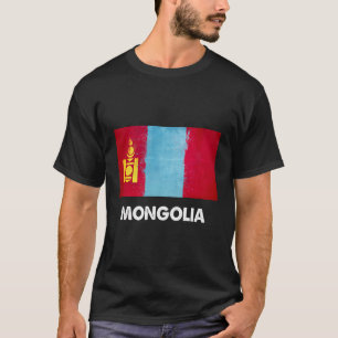Mongoliska Mongoliet Flagga T Shirt