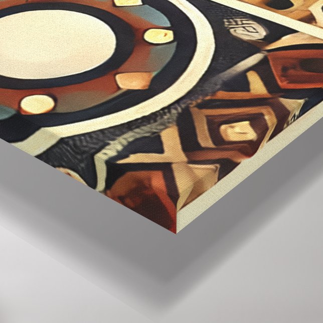 Mongoliska stil canvastryck (Hörn (nedre))