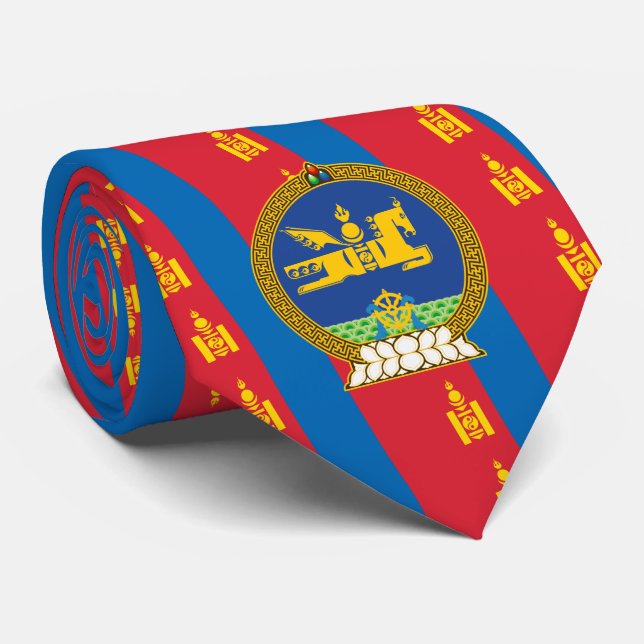Mongoliskt Flagga & Emblem, Mongoliets Flagga Slips (Rullad)