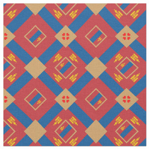 Mongoliskt Flagga och Mongoliskt Trendig Fabric mo Tyg