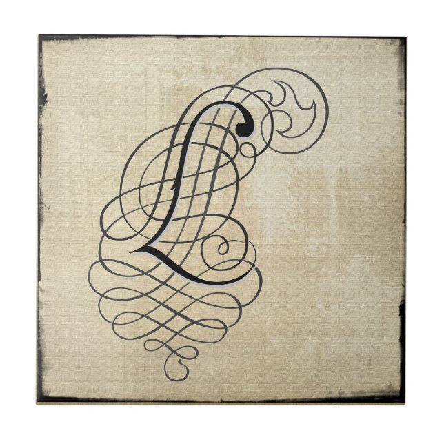 mongram, "som jag" belägger med tegel kakelplatta (Framsidan)