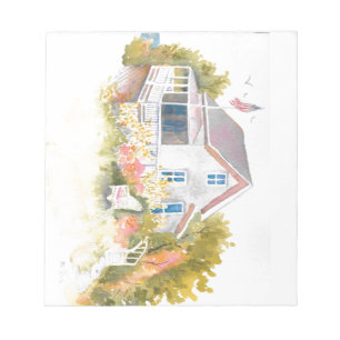 Monhegan Cottage J Kilburn Anteckningsblock