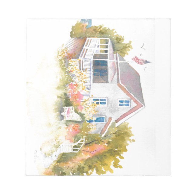 Monhegan Cottage J Kilburn Anteckningsblock (Framsida)