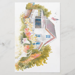 Monhegan Cottage J Kilburn Brevpapper