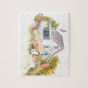 Monhegan Cottage J Kilburn Pussel