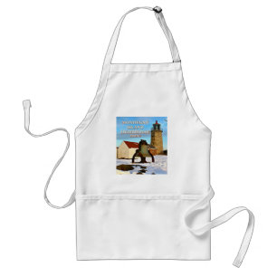 Monhegan Island fyr, Maine Apron Förkläde